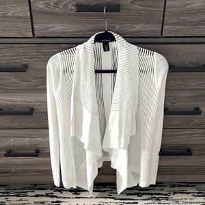 White cardigan